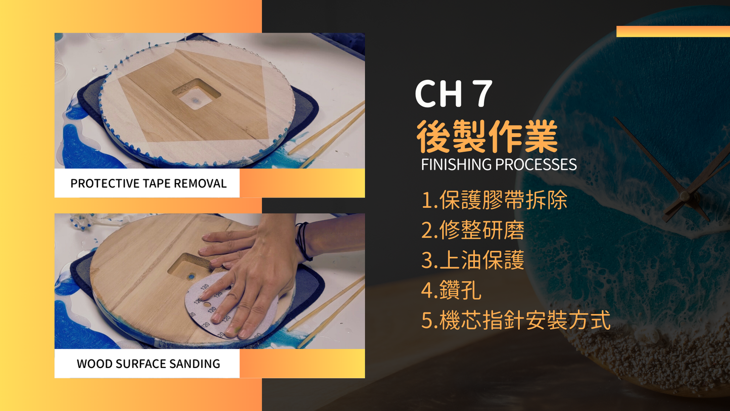 樹脂海洋流動畫線上課程/Ocean Resin Flow Art Online Course